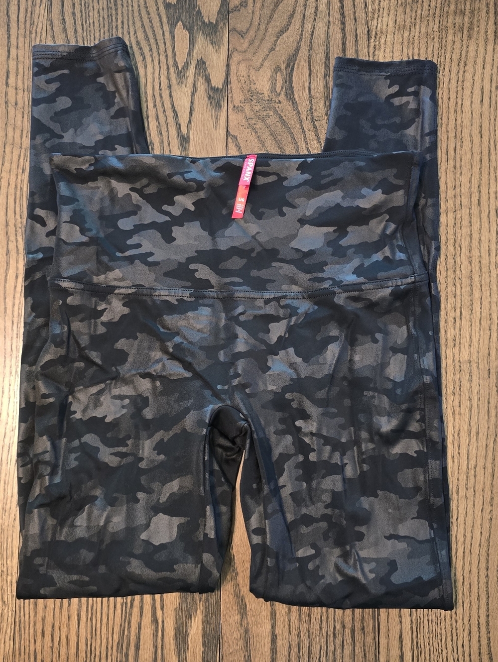 SPANX High-Waist Camo Leggings - Black
